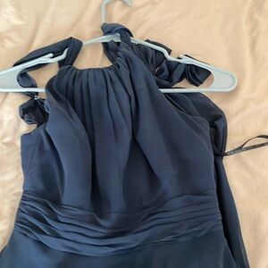 After six chiffon gown midnight blue size 2